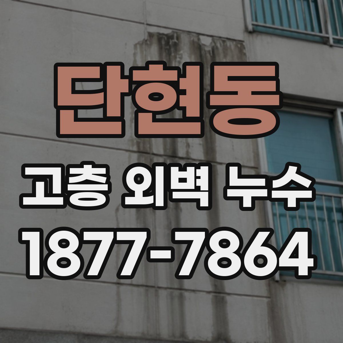 단현동 고층 외벽 누수