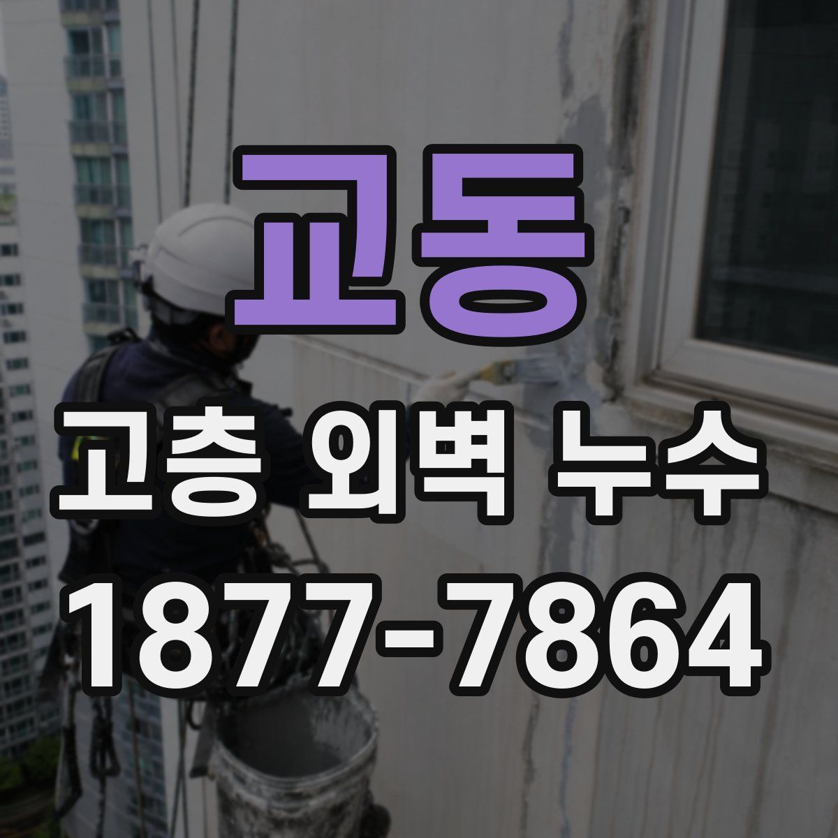 교동 고층 외벽 누수