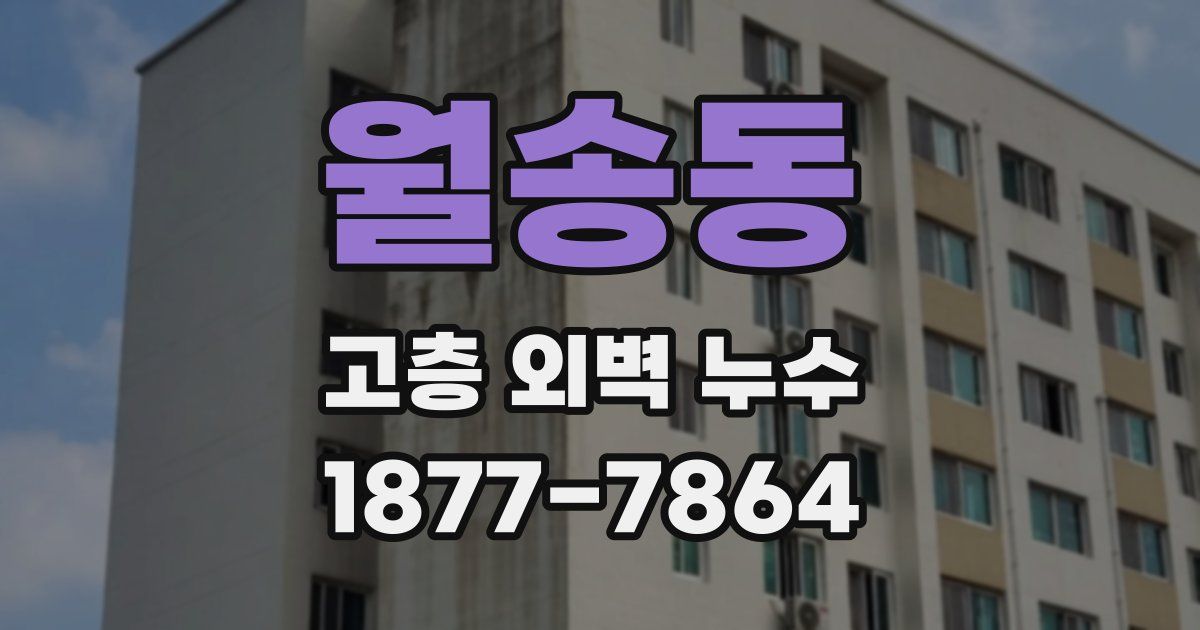 월송동 고층 외벽 누수