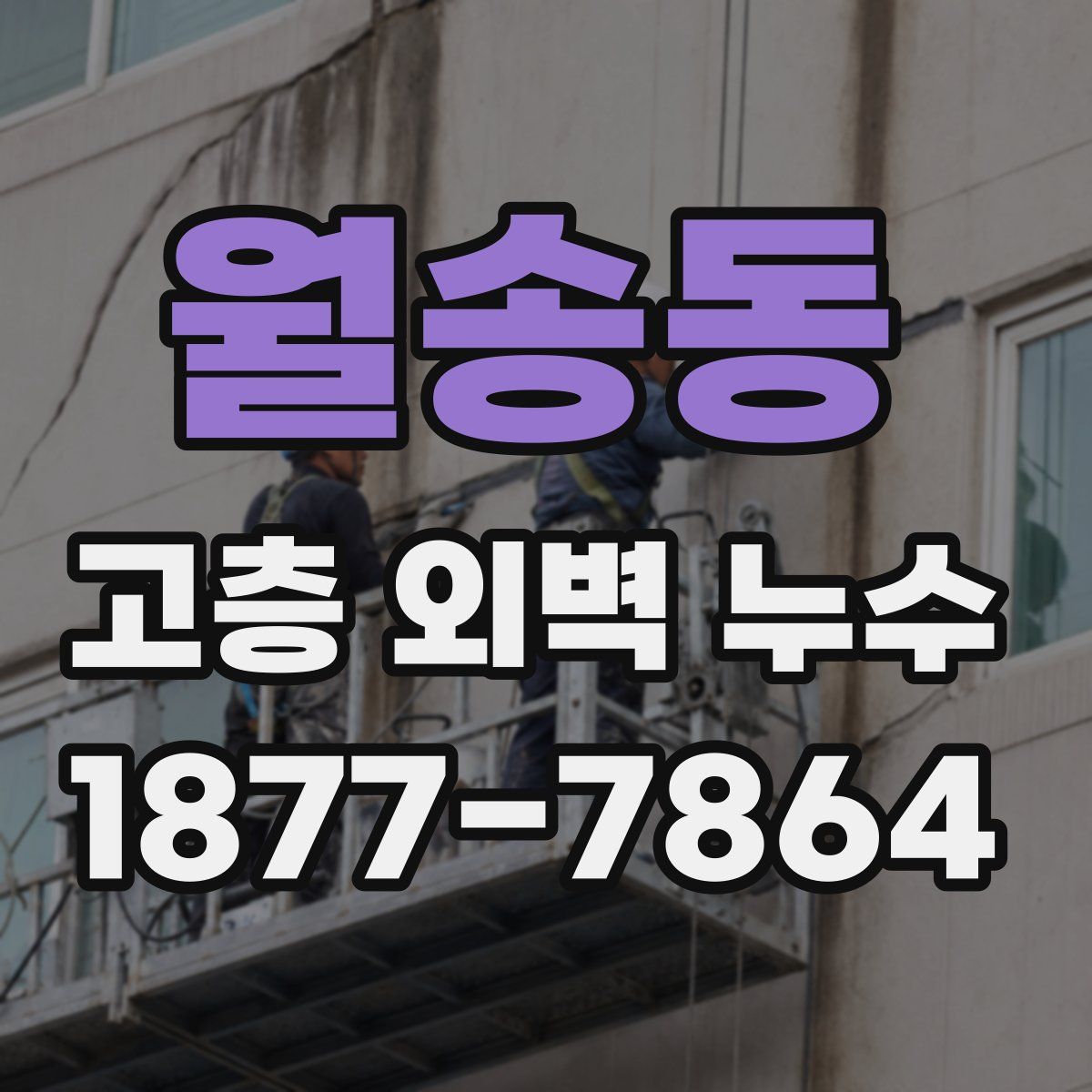 월송동 고층 외벽 누수