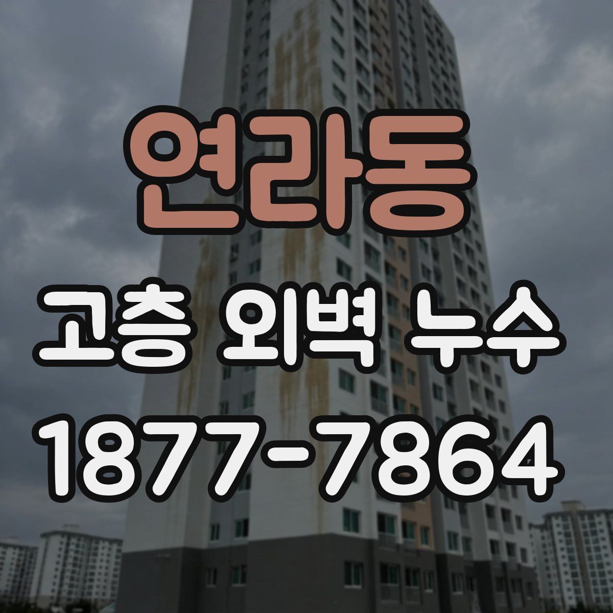 연라동 고층 외벽 누수