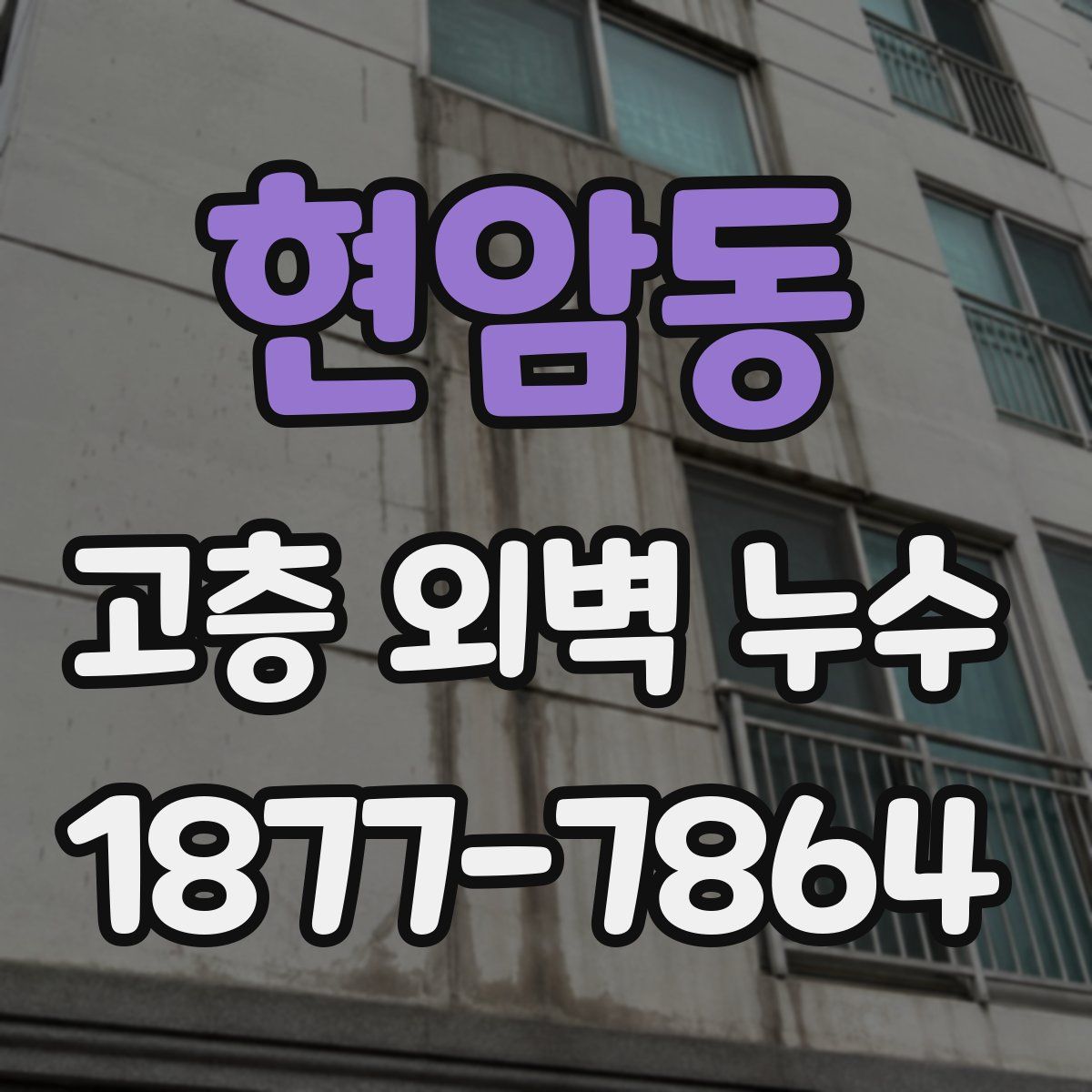 현암동 고층 외벽 누수