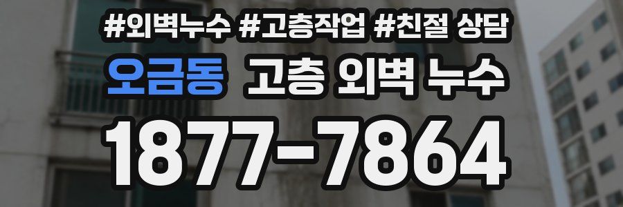 오금동 고층 외벽 누수