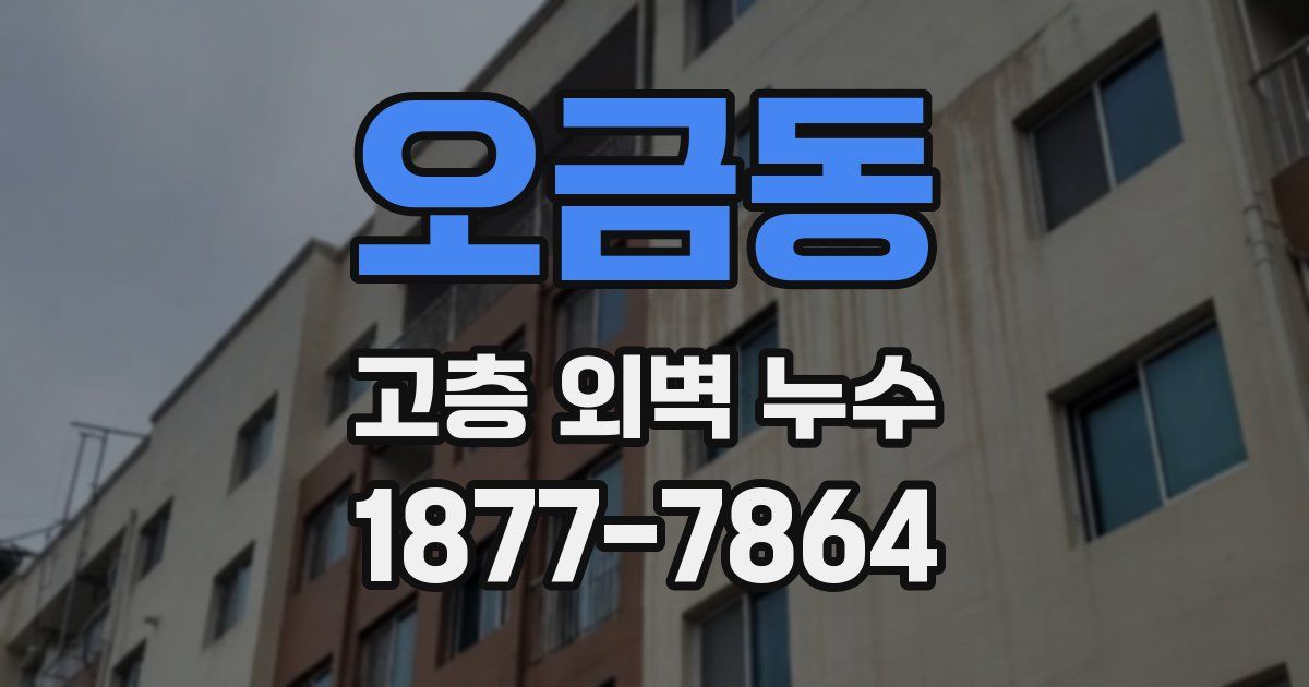 오금동 고층 외벽 누수