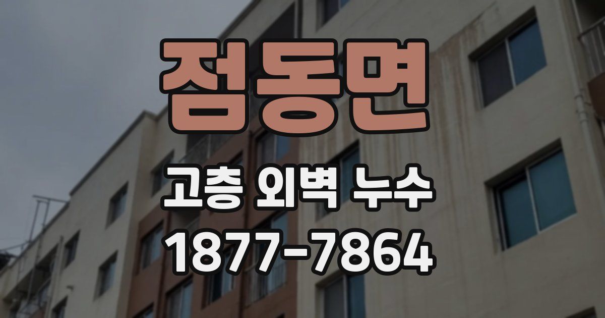 점동면 고층 외벽 누수
