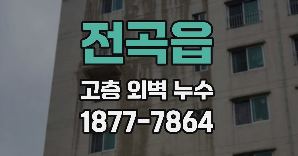 전곡읍 고층 외벽 누수