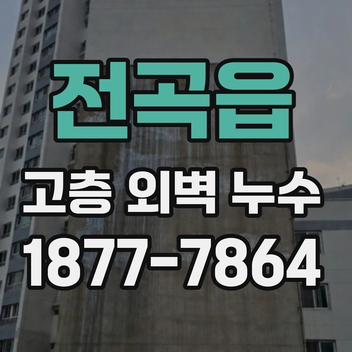 전곡읍 고층 외벽 누수