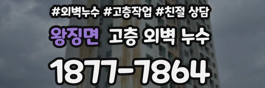 왕징면 고층 외벽 누수