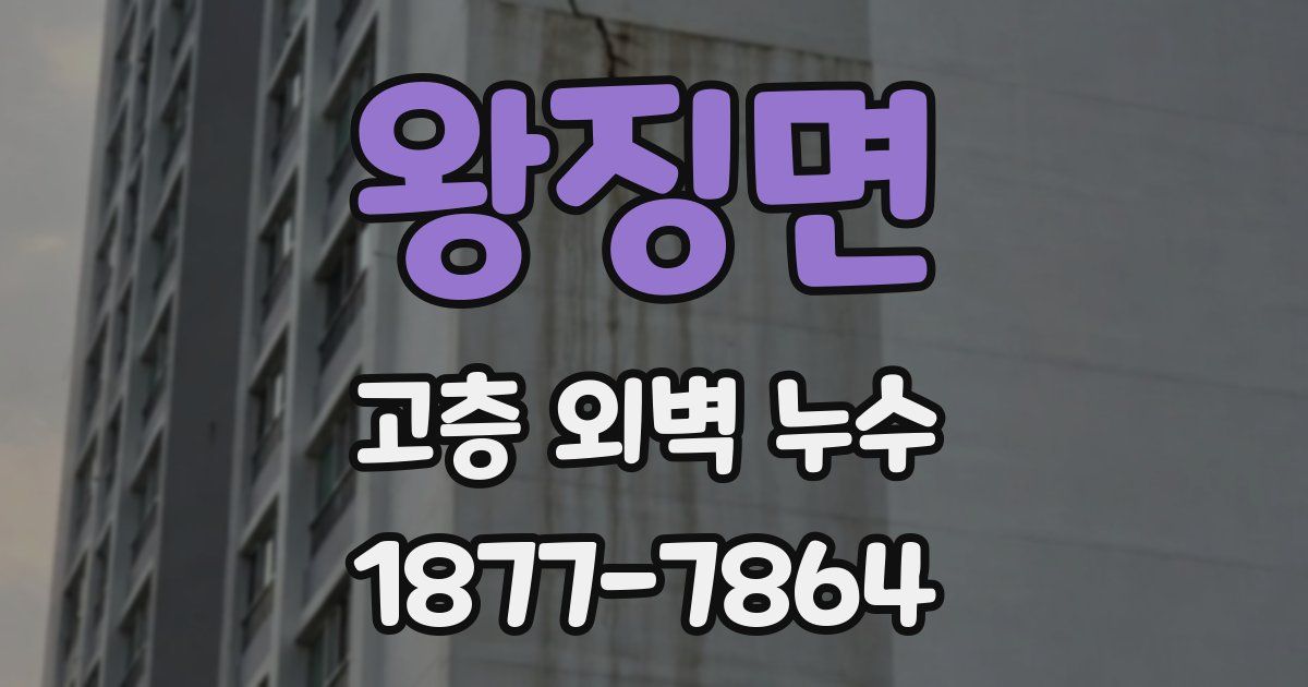 왕징면 고층 외벽 누수