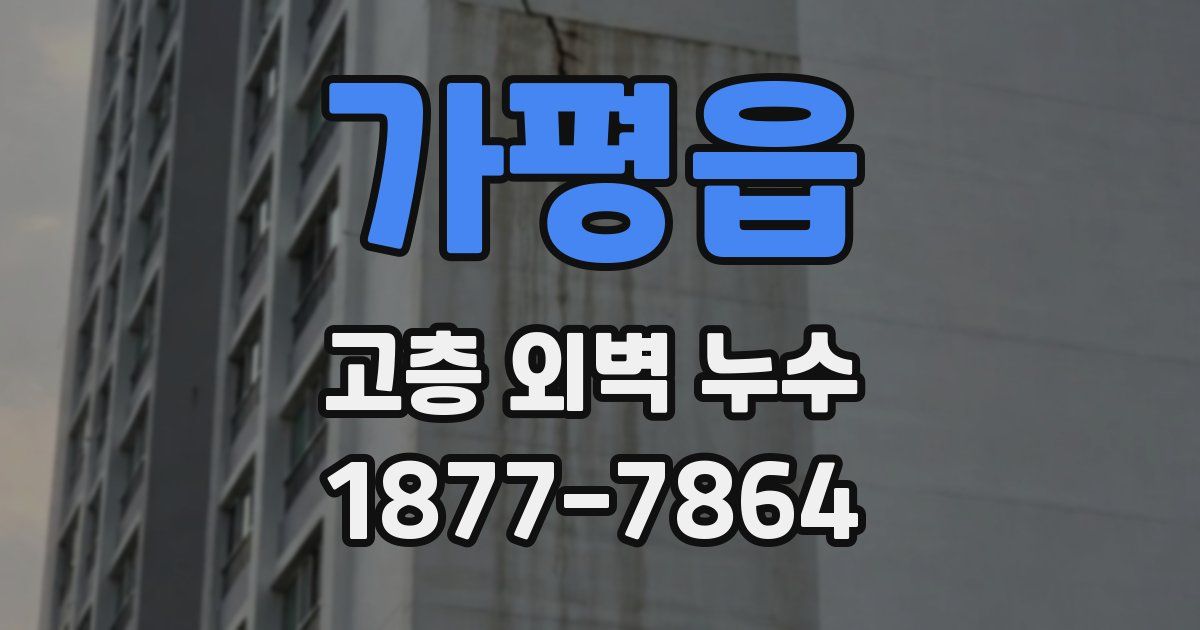 가평읍 고층 외벽 누수