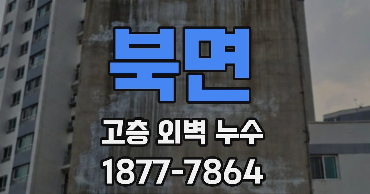 북면 고층 외벽 누수