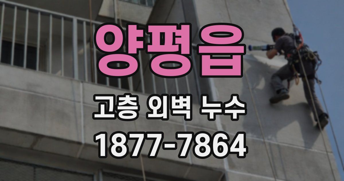 양평읍 고층 외벽 누수