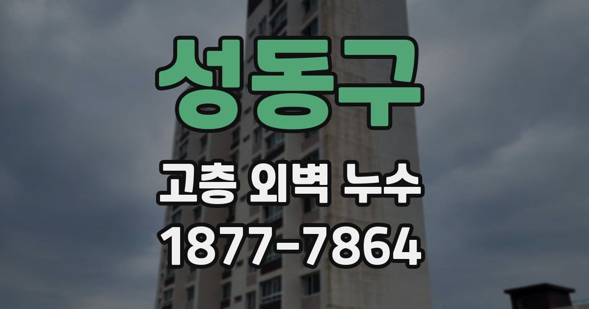 성동구 고층 외벽 누수