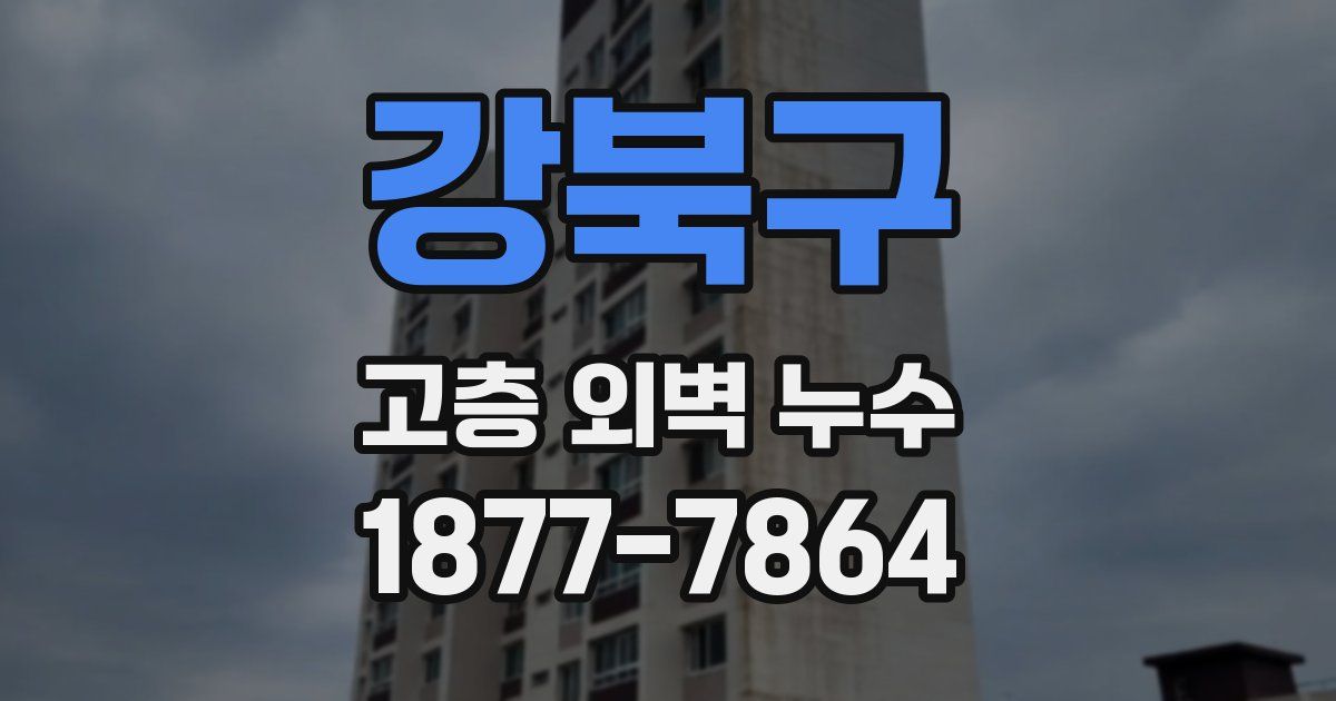 강북구 고층 외벽 누수