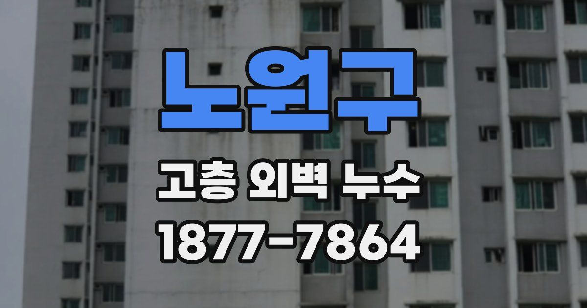 노원구 고층 외벽 누수