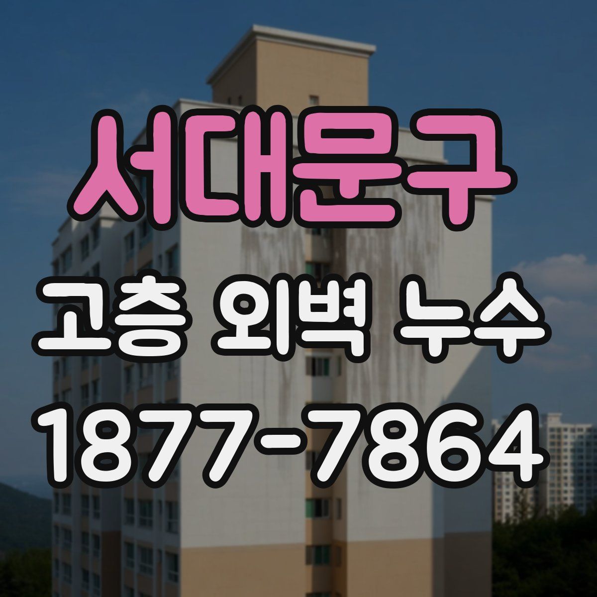 서대문구 고층 외벽 누수