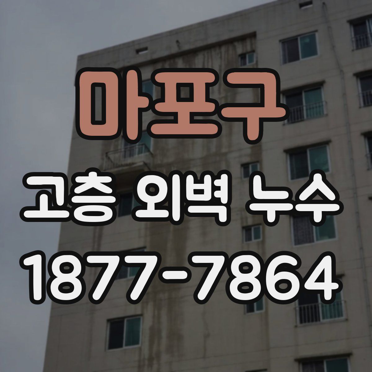 마포구 고층 외벽 누수