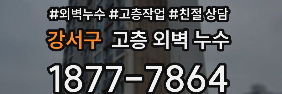 강서구 고층 외벽 누수
