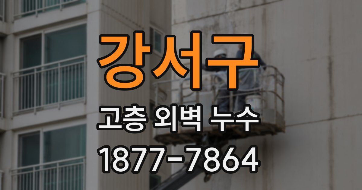 강서구 고층 외벽 누수