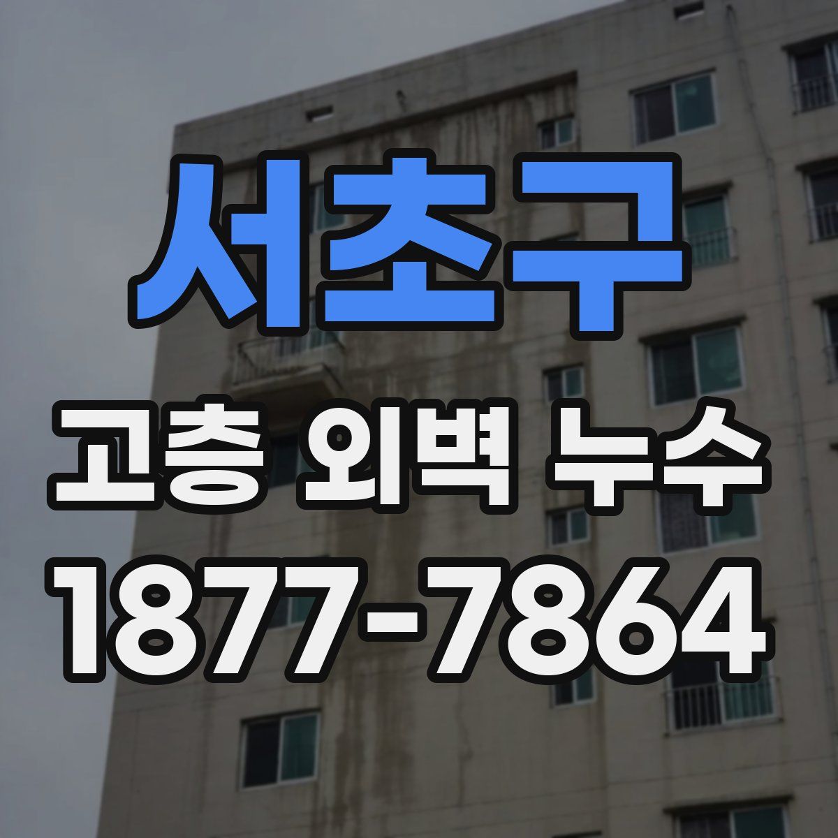 서초구 고층 외벽 누수