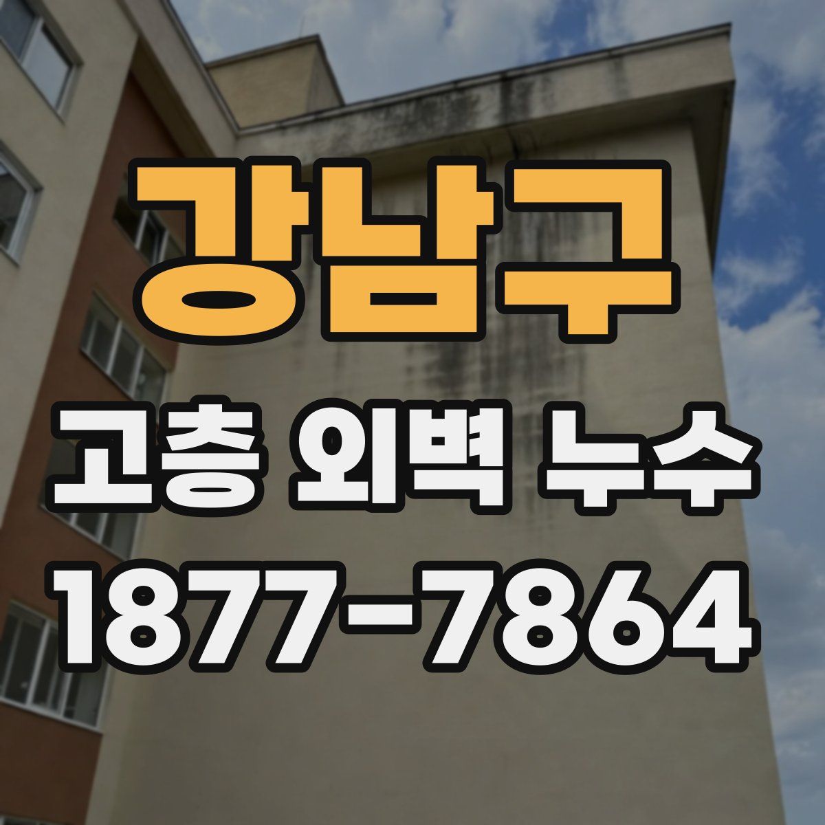 강남구 고층 외벽 누수