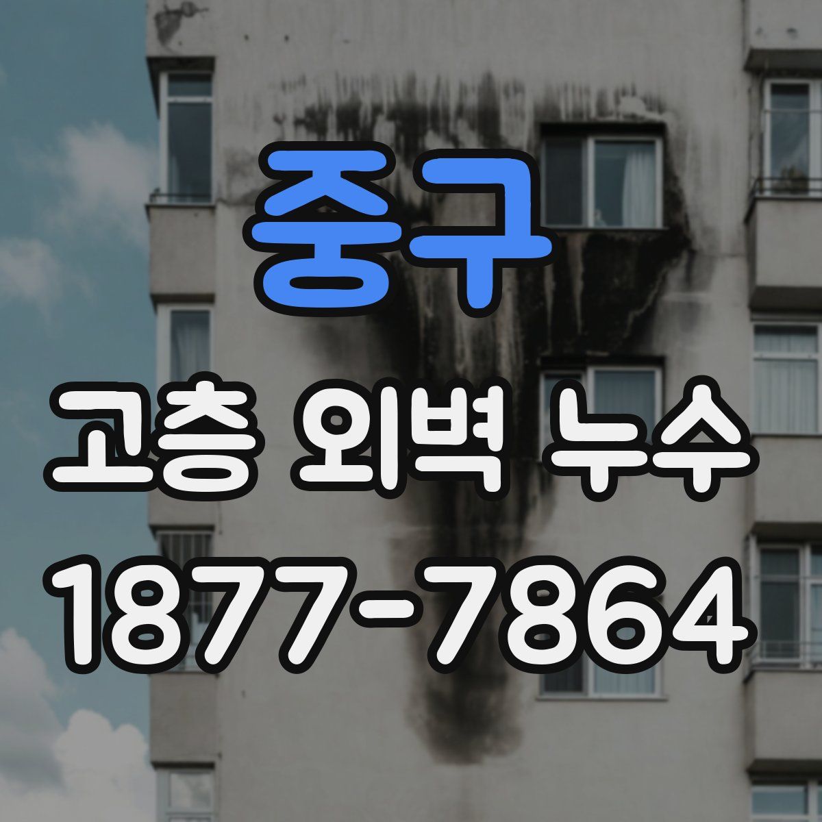 중구 고층 외벽 누수
