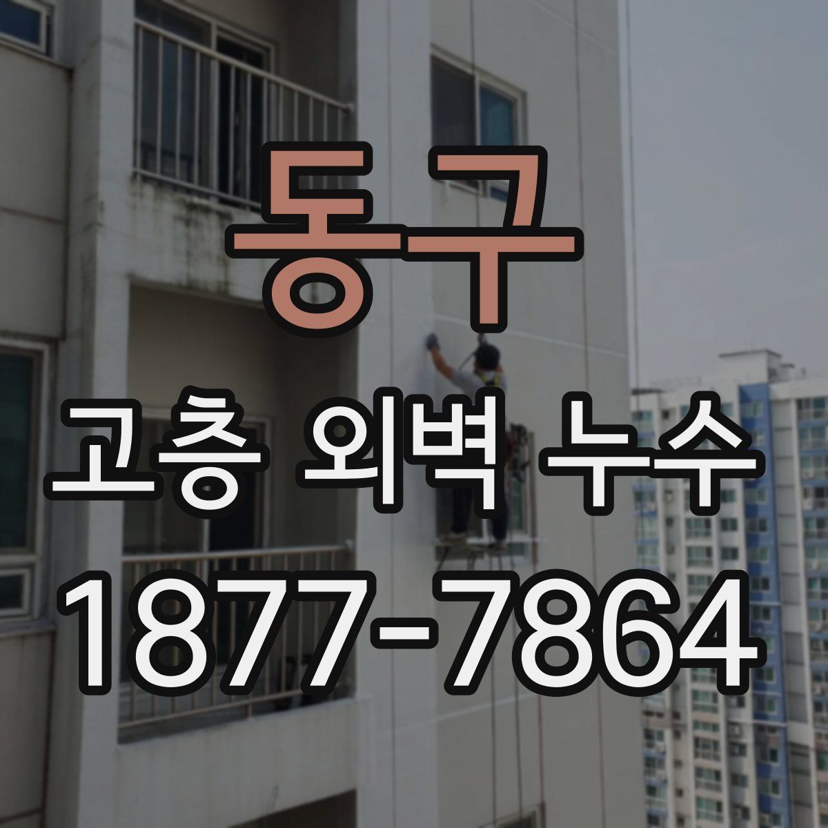 동구 고층 외벽 누수