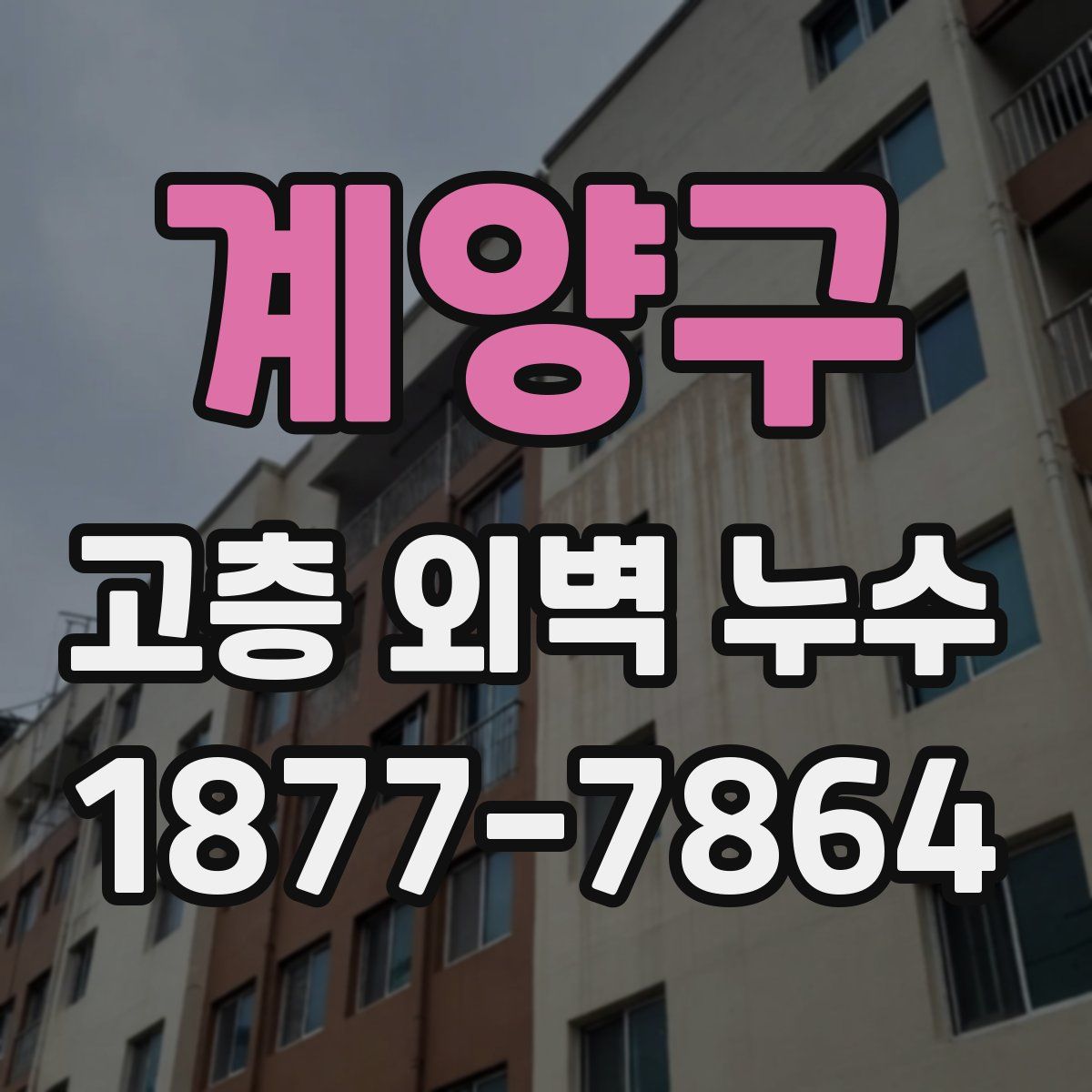 계양구 고층 외벽 누수