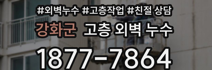 강화군 고층 외벽 누수