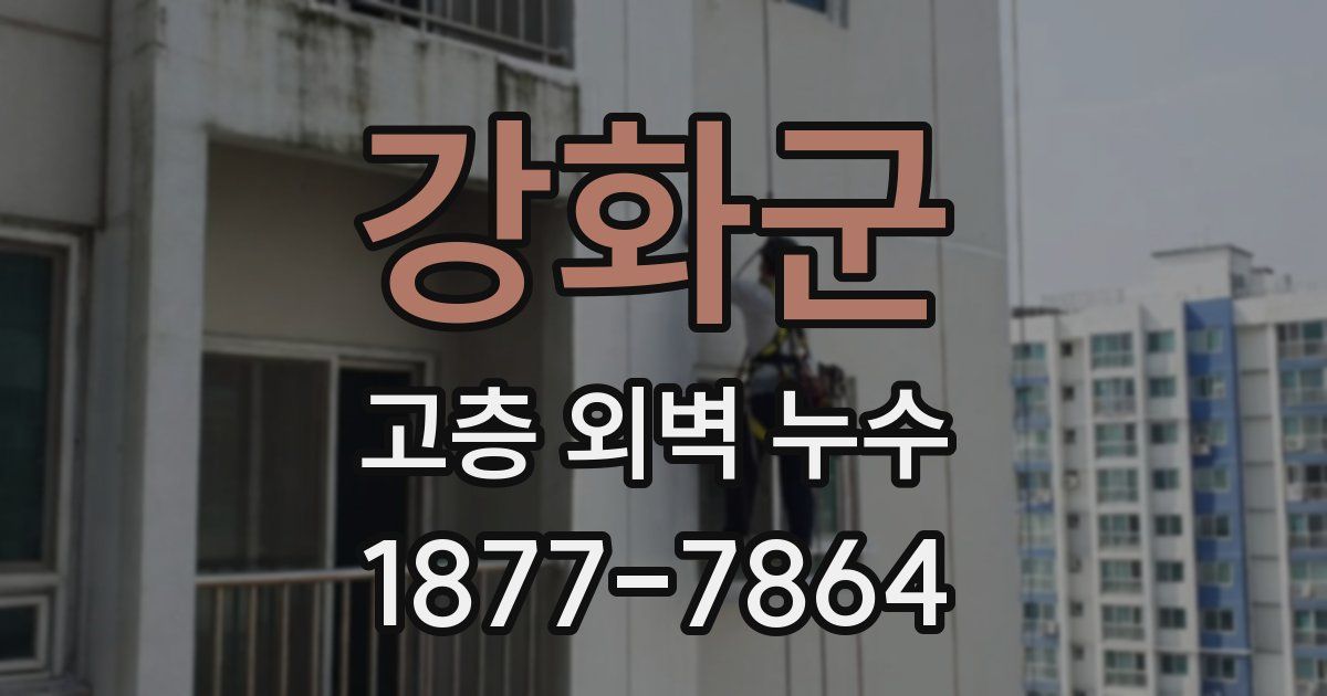 강화군 고층 외벽 누수