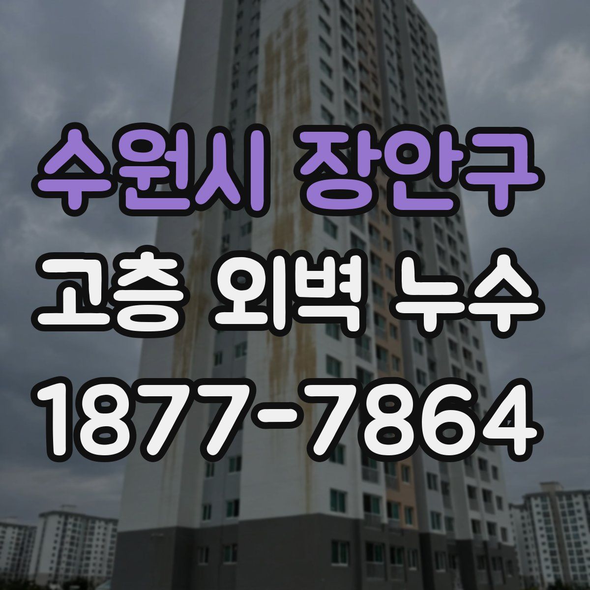 수원시 장안구 고층 외벽 누수