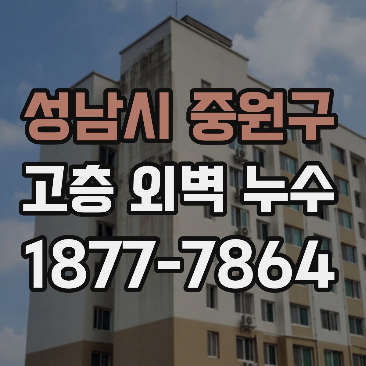 성남시 중원구 고층 외벽 누수 수리 계획을 세울 때 고려할 점