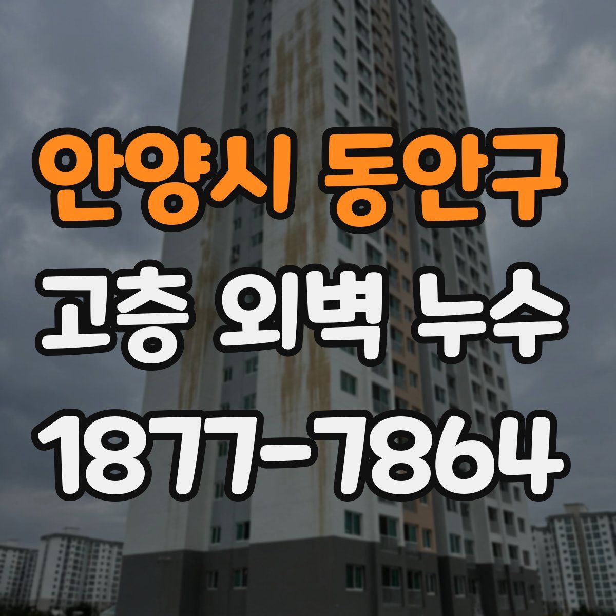 안양시 동안구 고층 외벽 누수