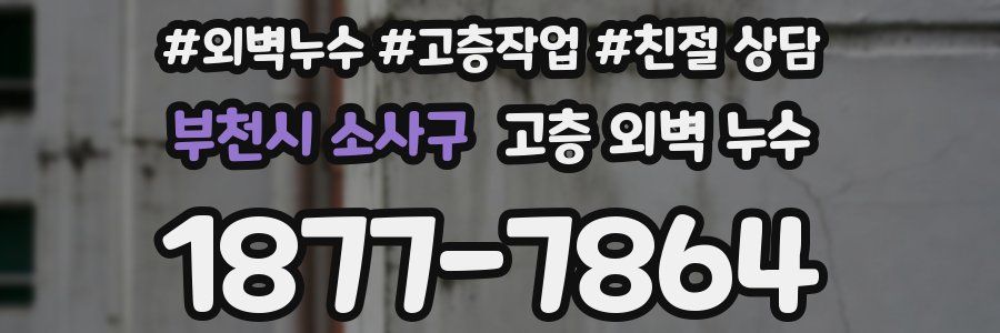 부천시 소사구 고층 외벽 누수