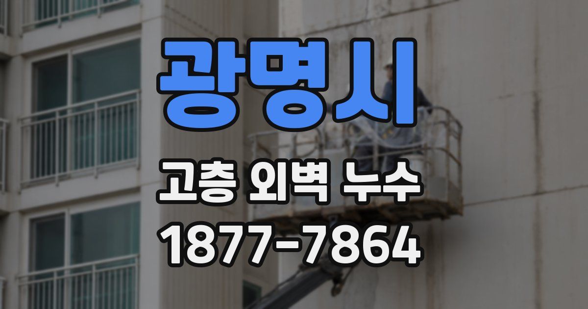 광명시 고층 외벽 누수