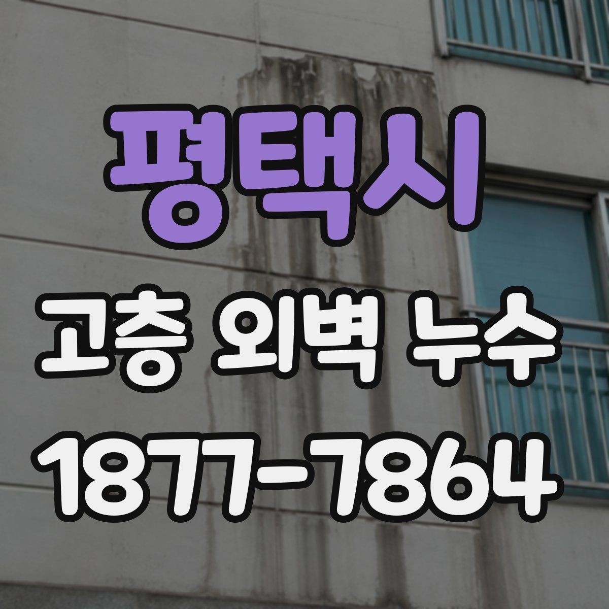 평택시 고층 외벽 누수