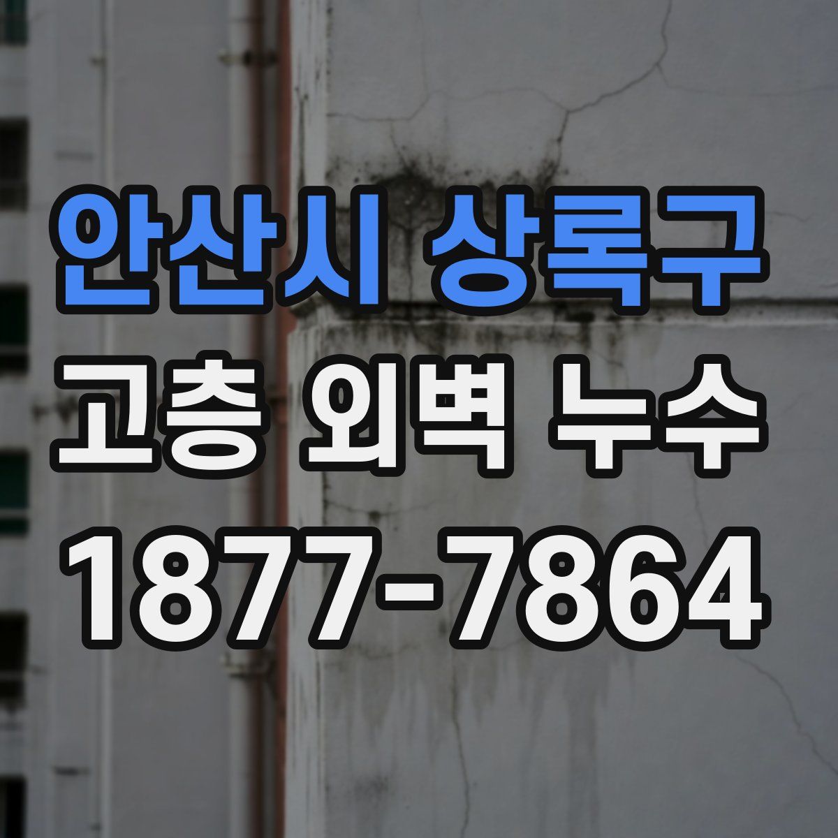 안산시 상록구 고층 외벽 누수