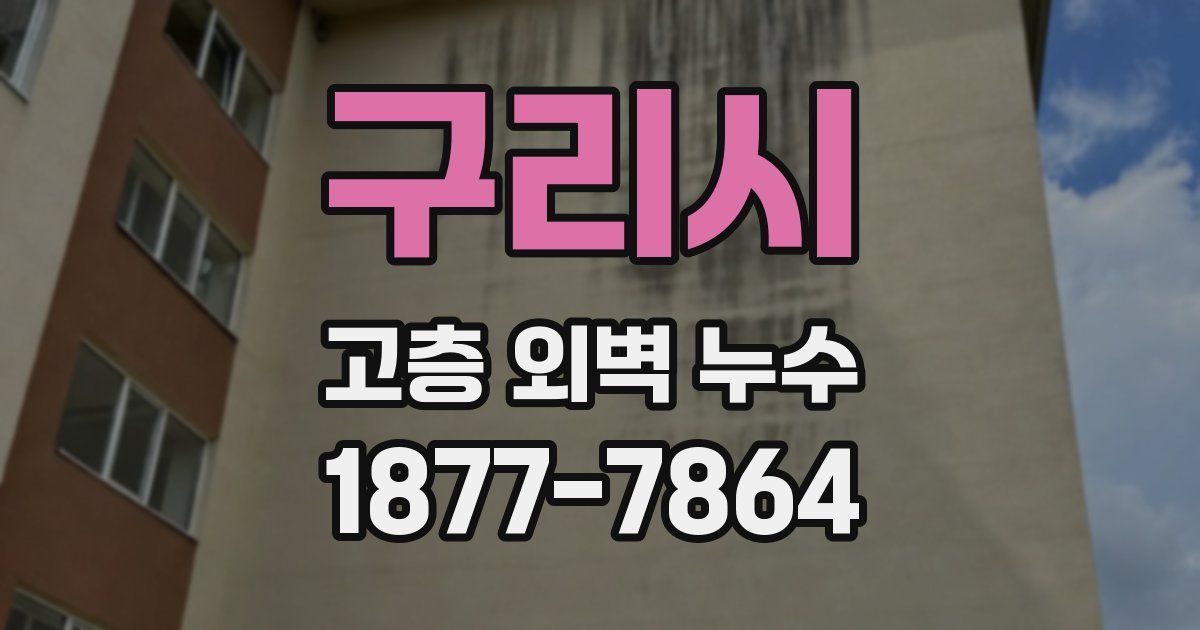 구리시 고층 외벽 누수
