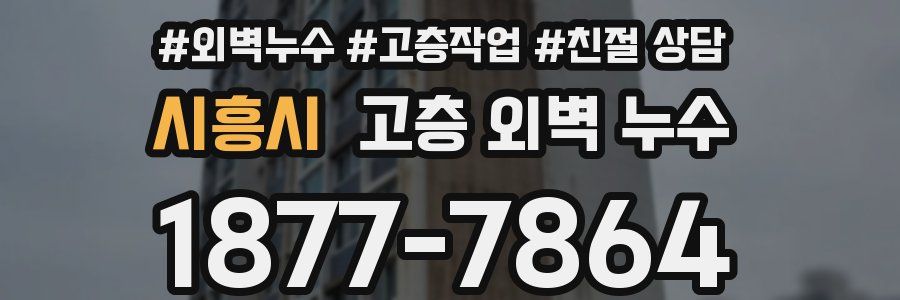 시흥시 고층 외벽 누수