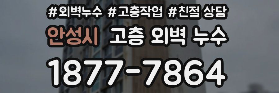 안성시 고층 외벽 누수