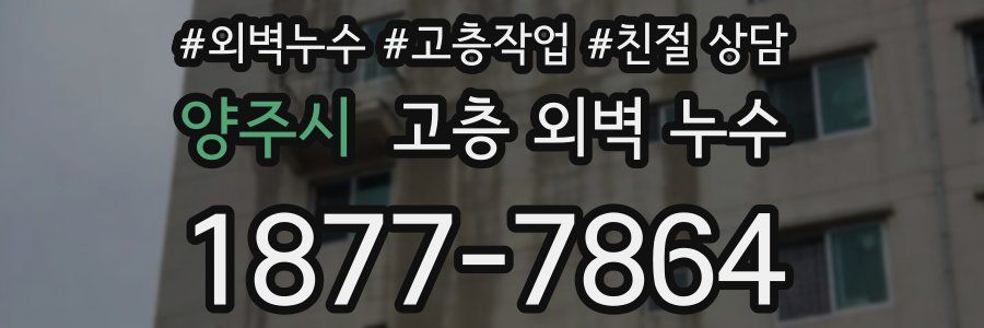 양주시 고층 외벽 누수