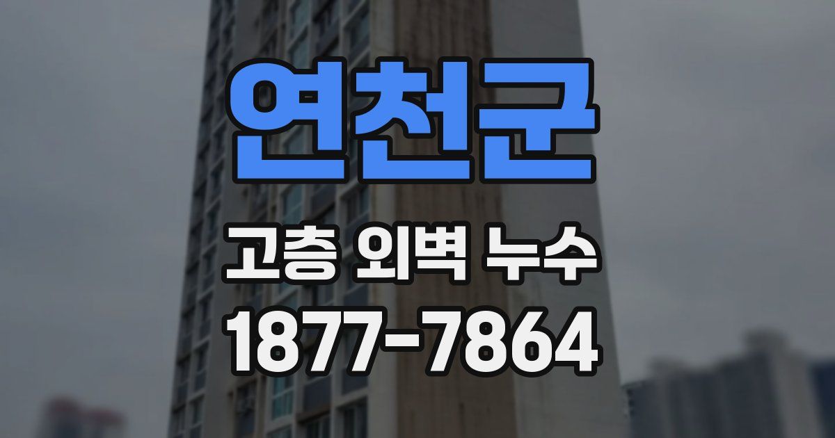 연천군 고층 외벽 누수