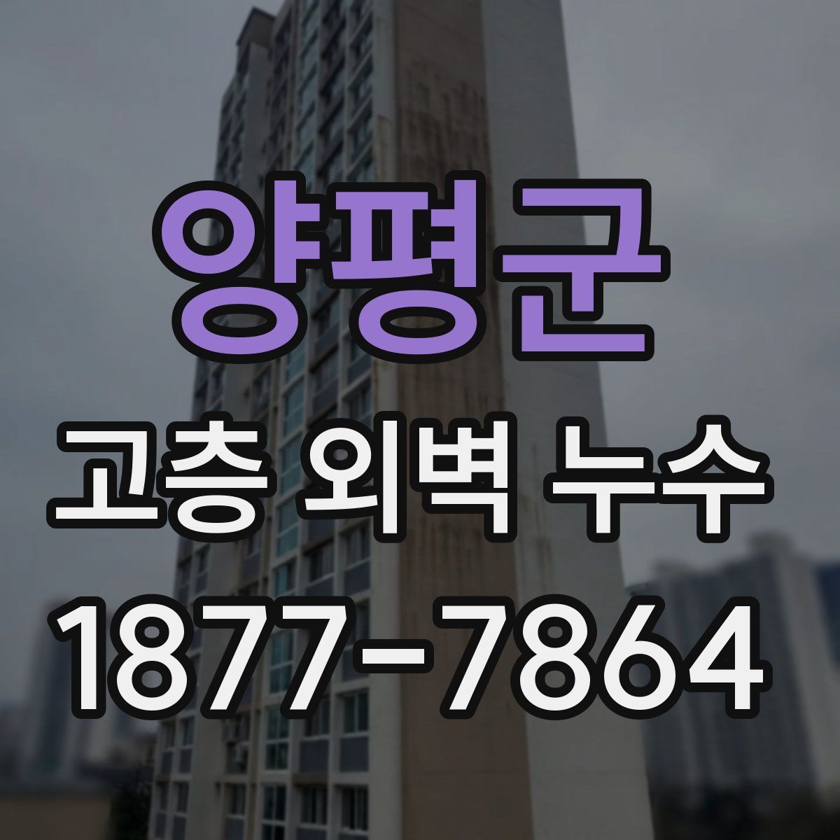 양평군 고층 외벽 누수