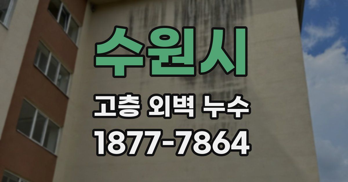수원시 고층 외벽 누수