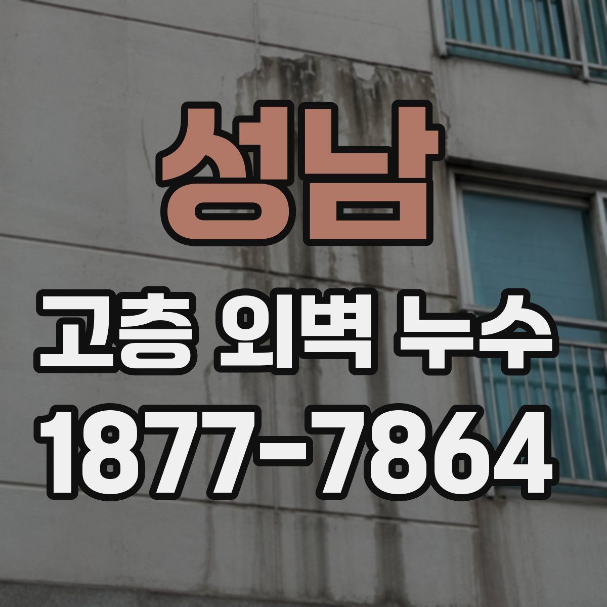 성남 고층 외벽 누수