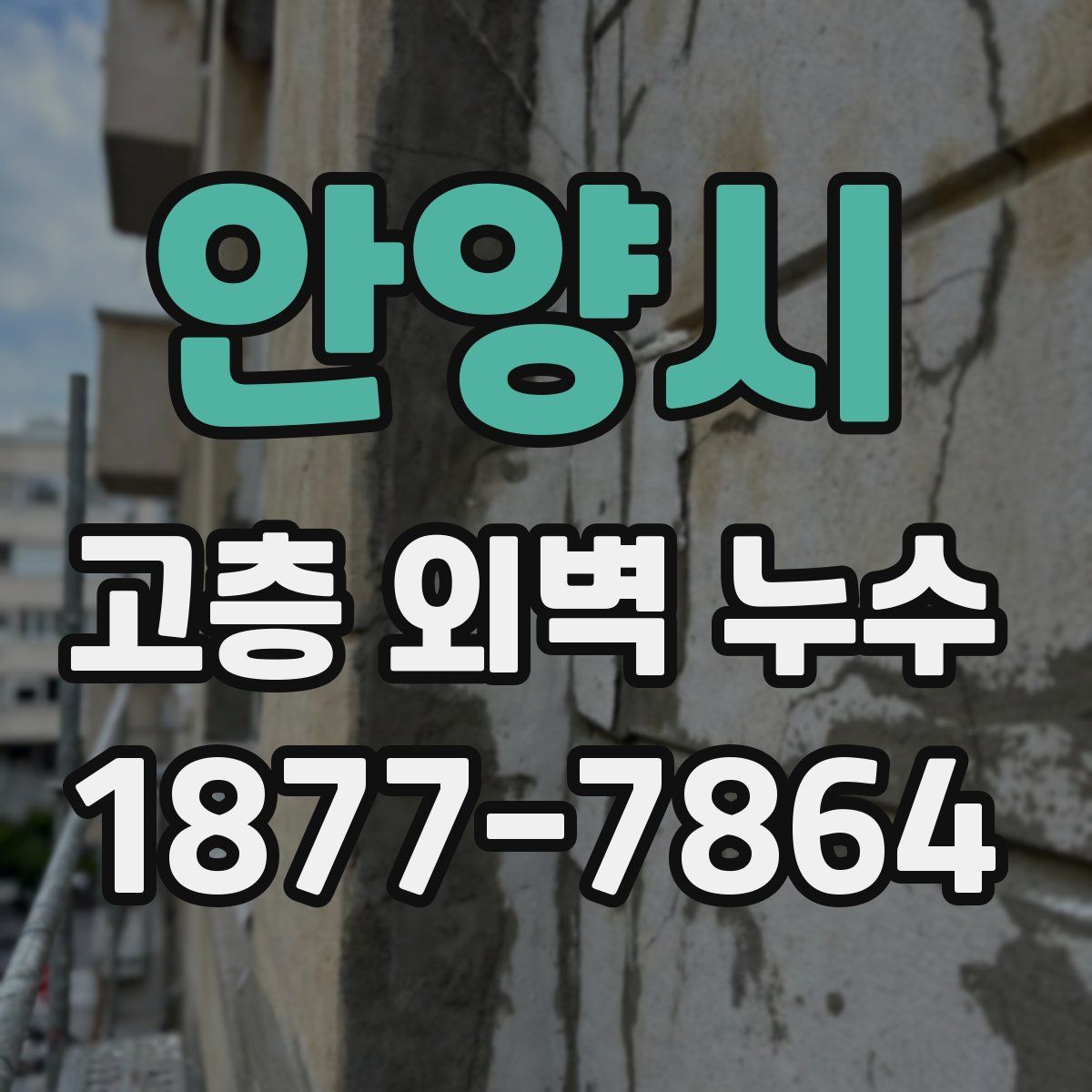 안양시 고층 외벽 누수