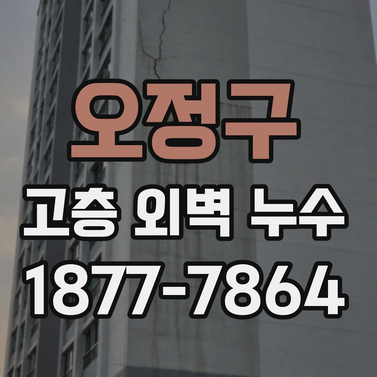 오정구 고층 외벽 누수