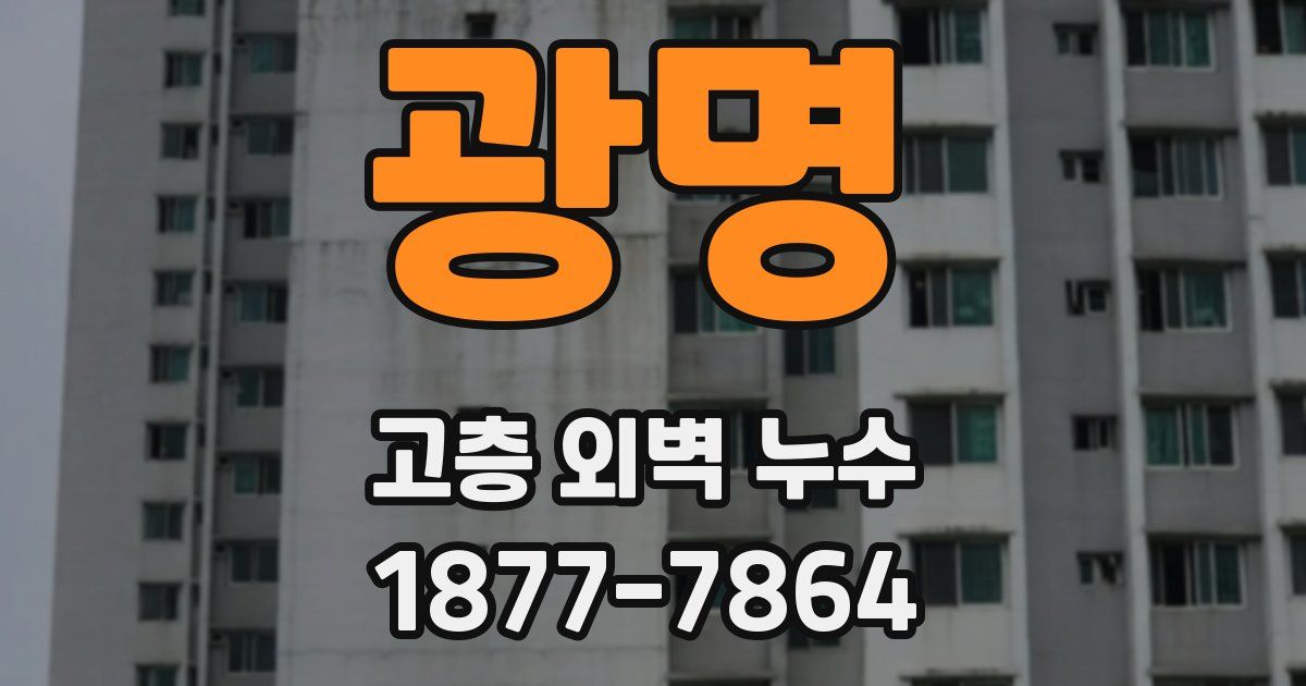 광명 고층 외벽 누수