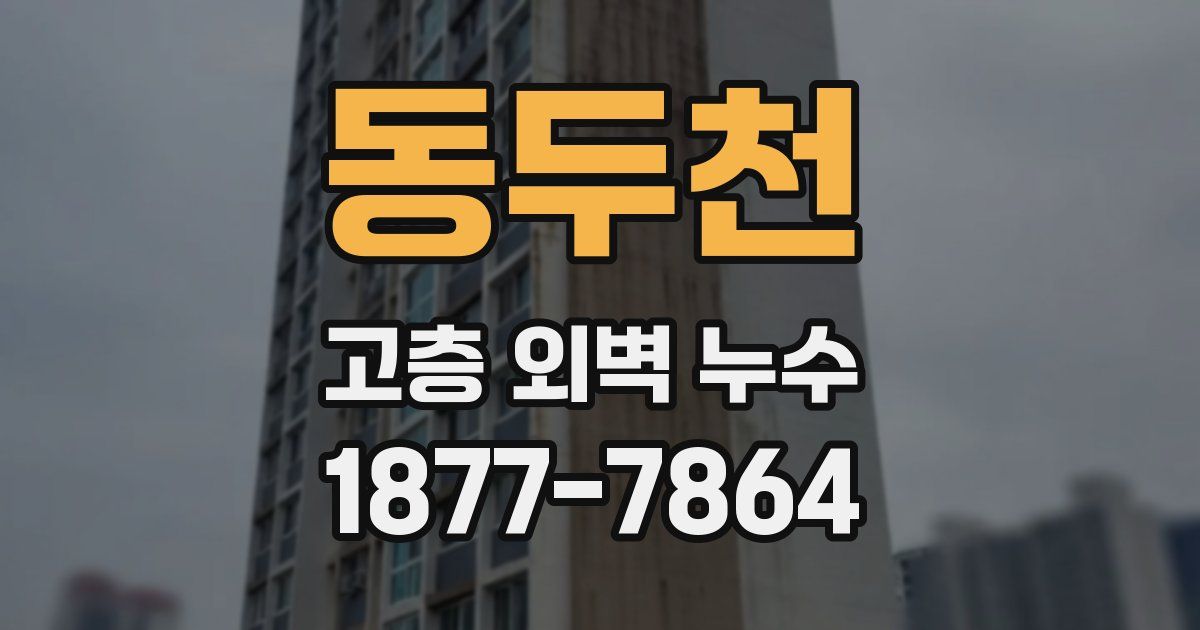 동두천 고층 외벽 누수