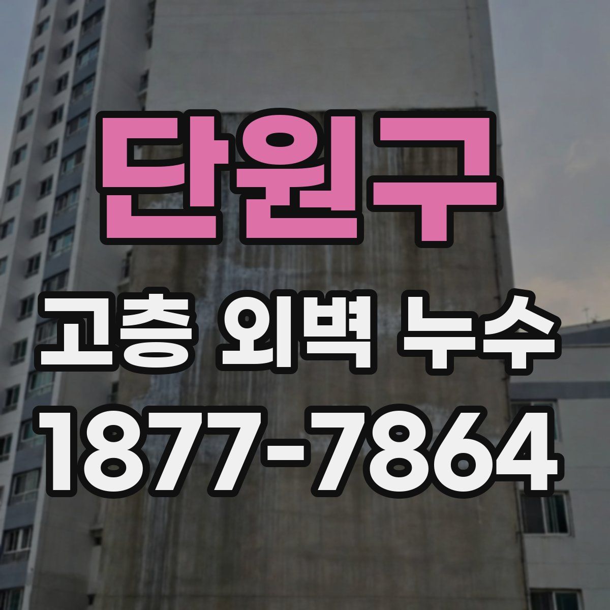 단원구 고층 외벽 누수
